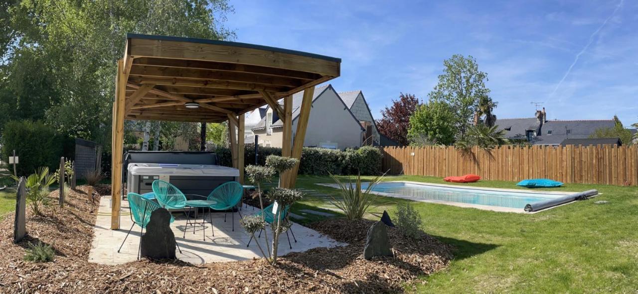 Gite Au Gre De La Loire Piscine Et Spa Saint-Mathurin  外观 照片